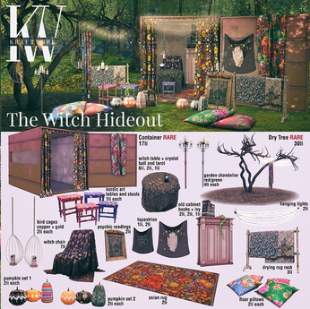 Picture of Second Life Marketplace - KraftWork The Witch Hideout . Bird Cages